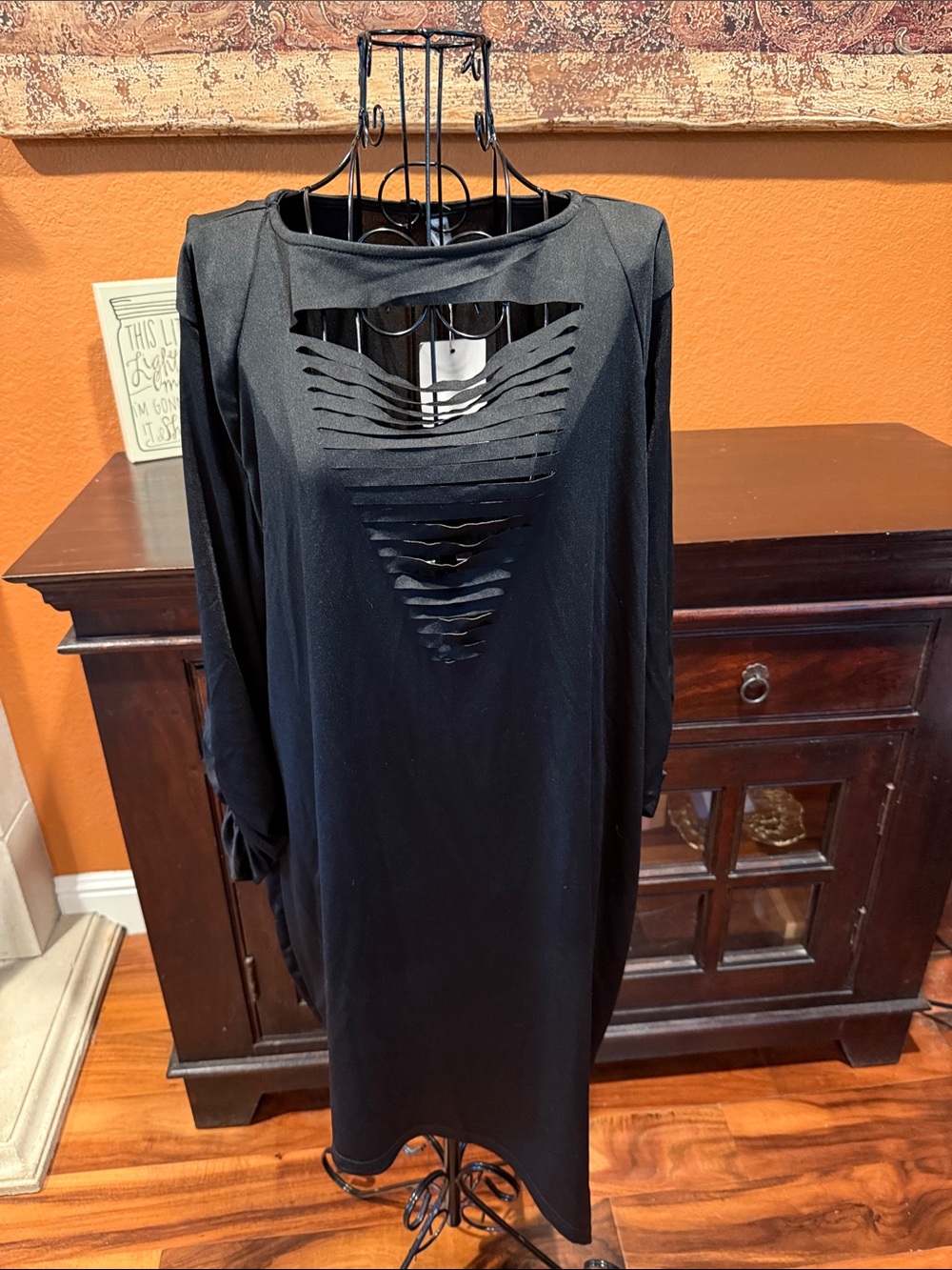 Size 22 Plus NWT Nextmia Black Cutout Long Sleeve Women's Dress